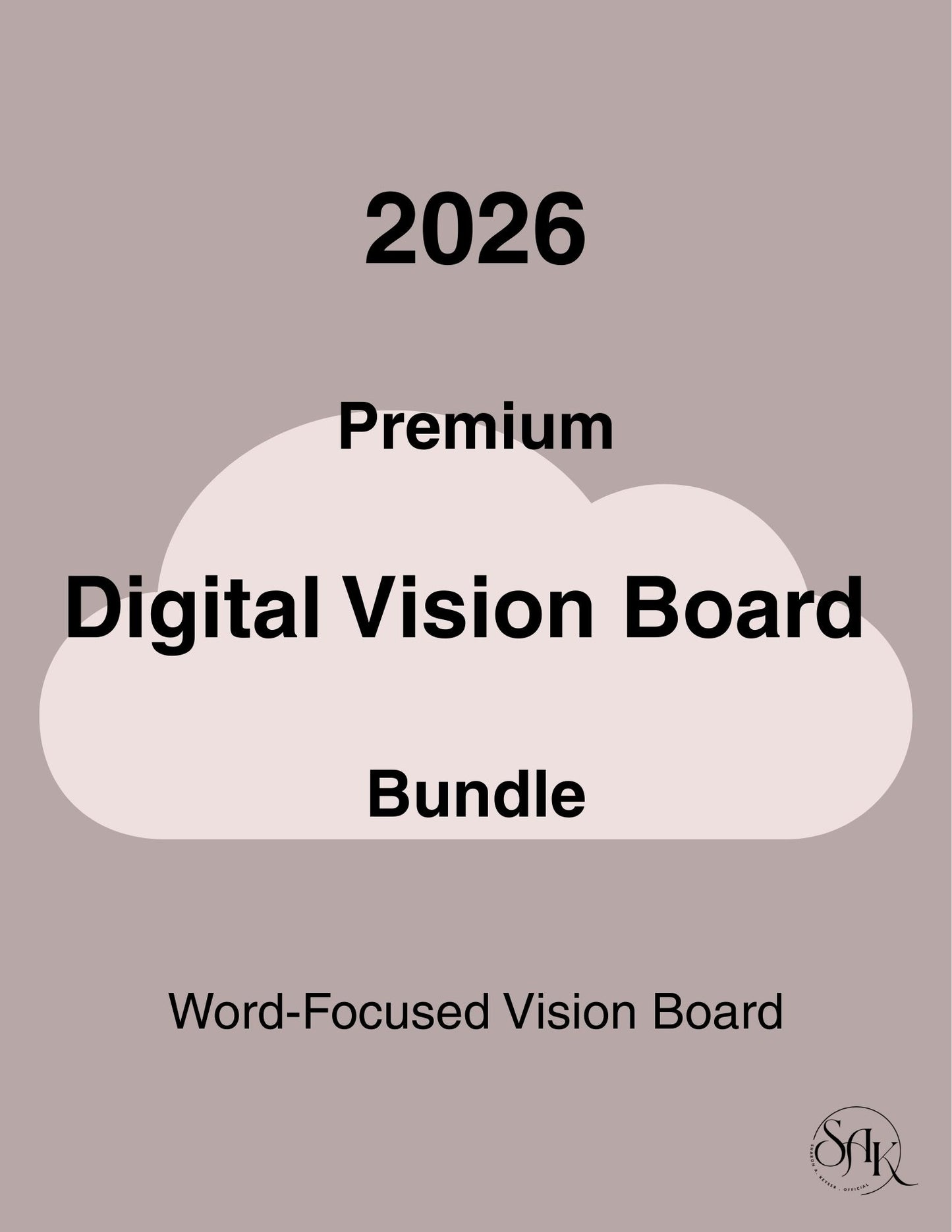 Premium Digital Vision Board Bundle - Dark Mode