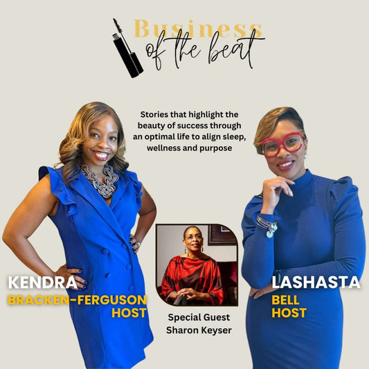 business of the beat podcast, podcast, sharon a. keyser, sharon a. keyser official, mean ole lion media, l is for lesson
