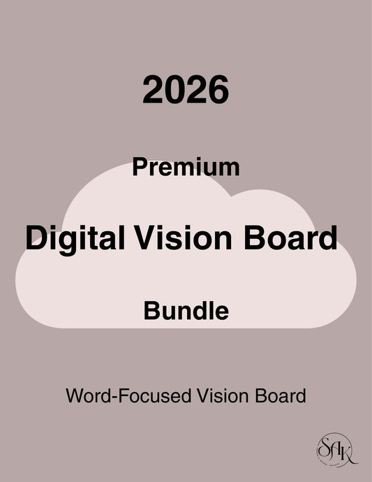 Premium Digital Vision Board Bundle - Dark Mode