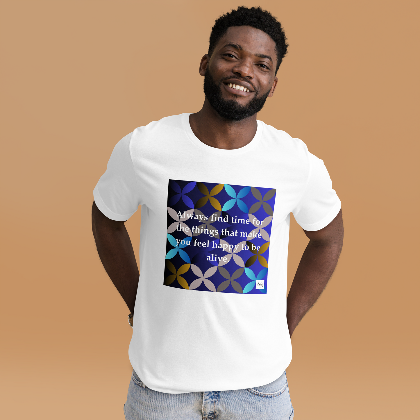 Find Time for Happy Unisex T-shirt – White