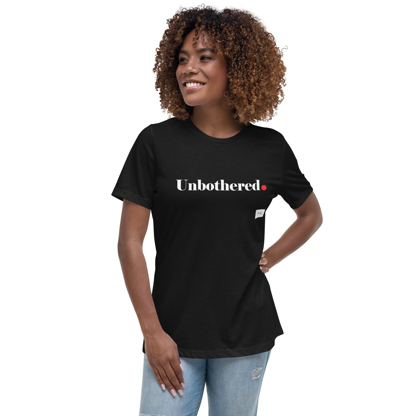 Unbothered. Unisex T-shirt - Black